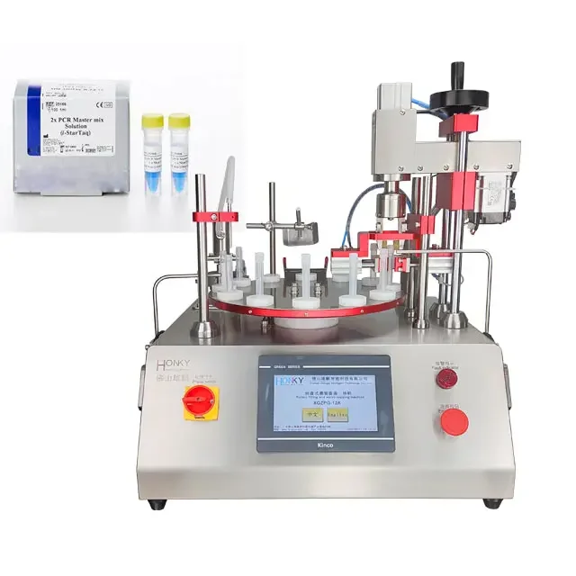 Foshan-Factory- Factory Ceramic pump Detection reagent bottle filling and capping machine XQGX-70