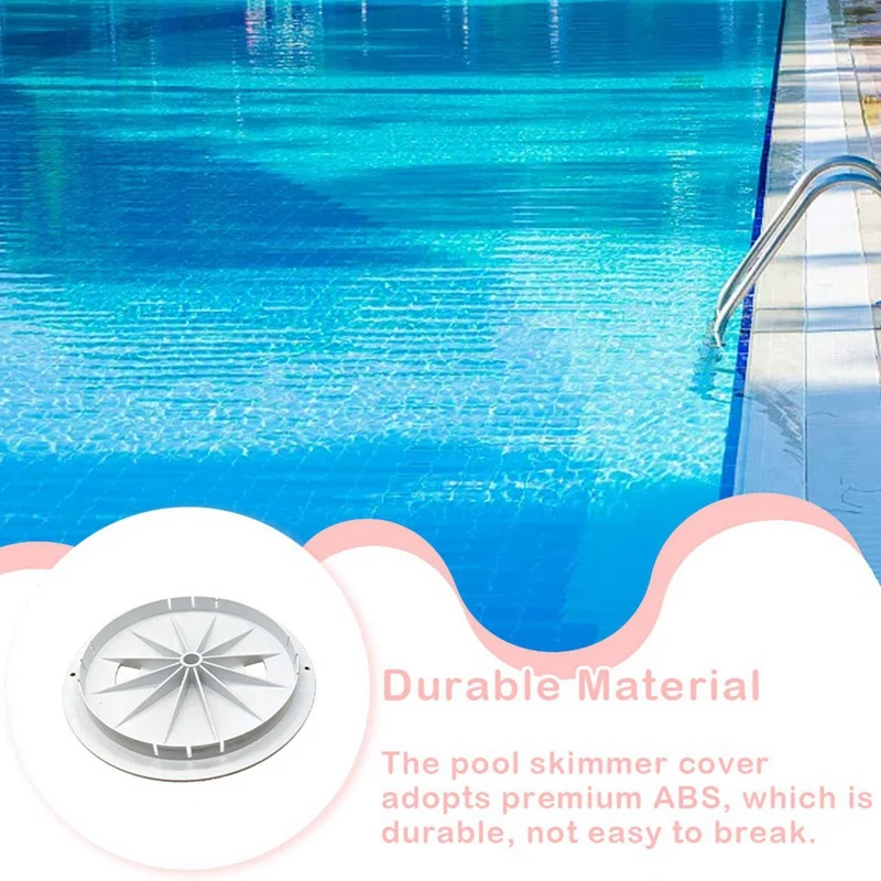 Skimmer Cover Lid 10 Inch Round Replacement Filter Covers Filtering Lid Pools Drain Spare Part For Outdoor Indoor