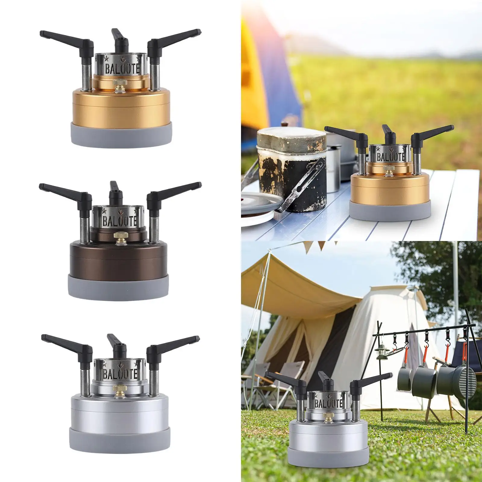 Alcohol Stove Heater Adjustable Mini Camping Stoves Portable Alcohol Burner Stove for Hiking Outdoor Trips Dormitory Restaurant