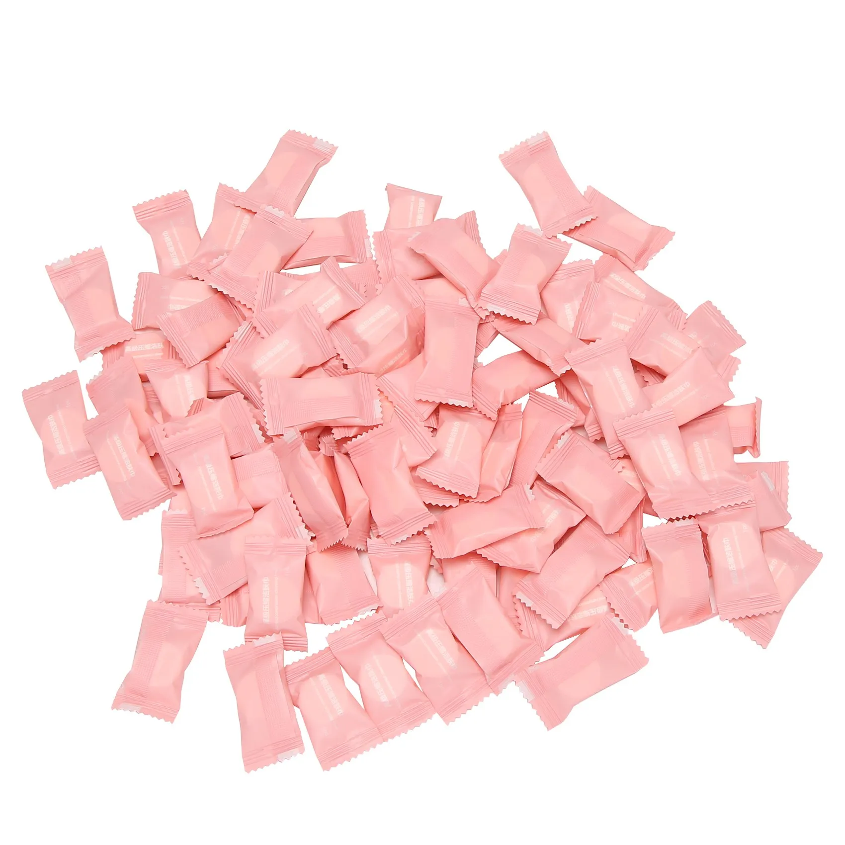 A60P 100 Pcs Compressed Towels Portable Disposable Compressed Cotton Coin Tissue Towel for Travel, Camping, Hiking