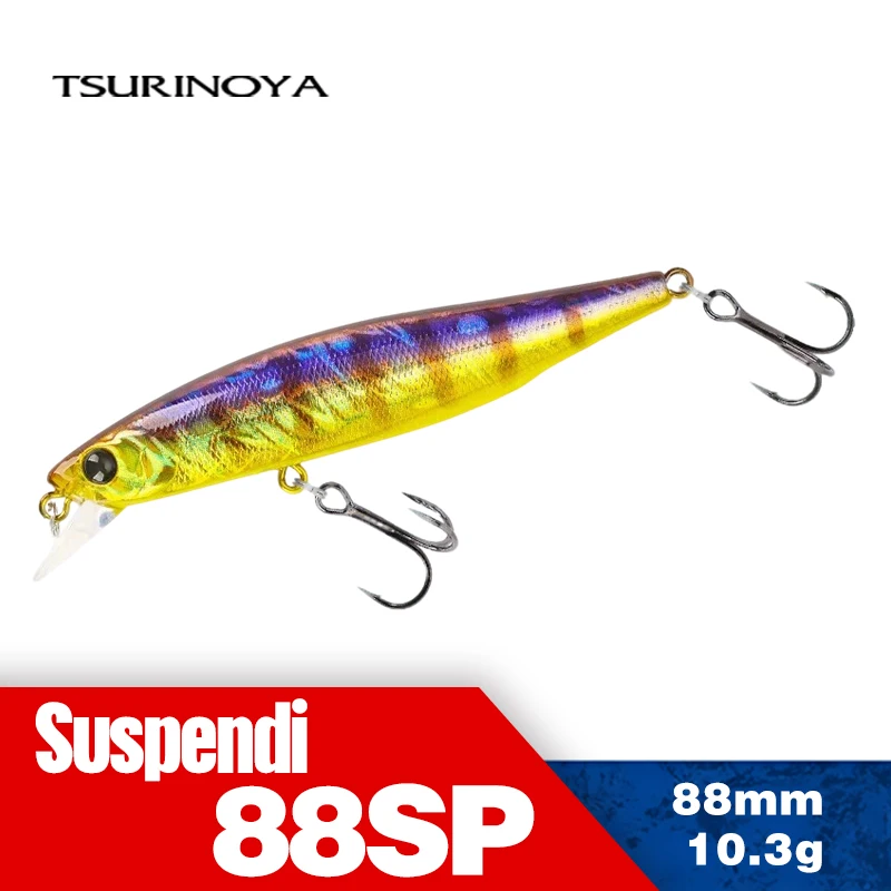 TSURINOYA 88SP Suspending Minnow Jerkbait DW76 88mm 10,3g Hecht Bass Angeln Köder Künstliche Harten Köder Bewegung System wobbler