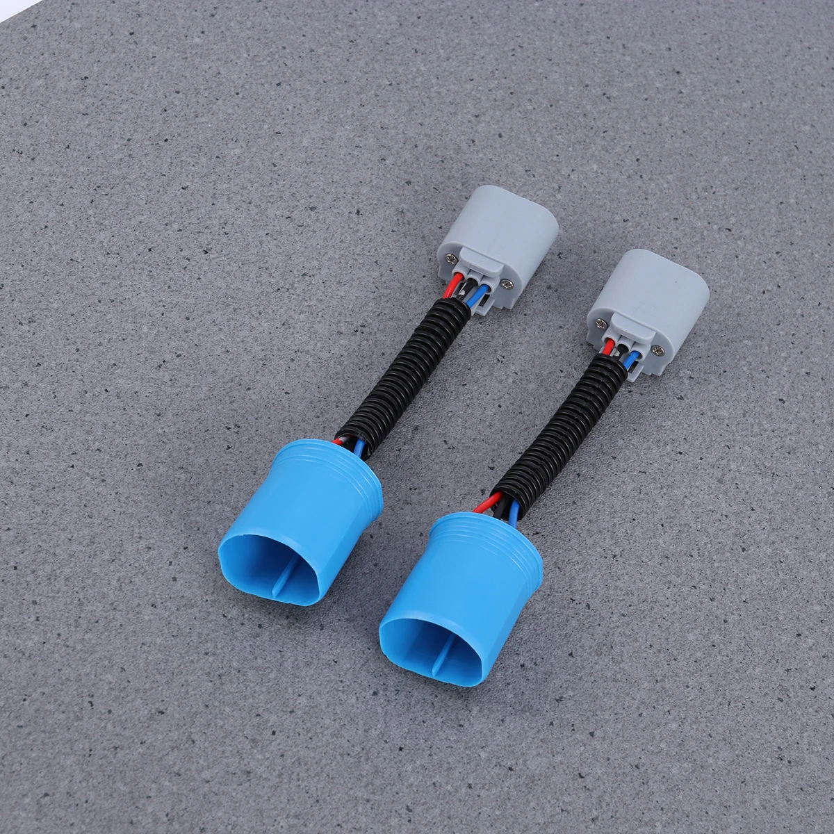 2Pcs Ceramic Adapter Harness H13 Connector Socket 9007toH13 Conversion Copper Wiring HeatResistant ForFord Headlight Retrofit