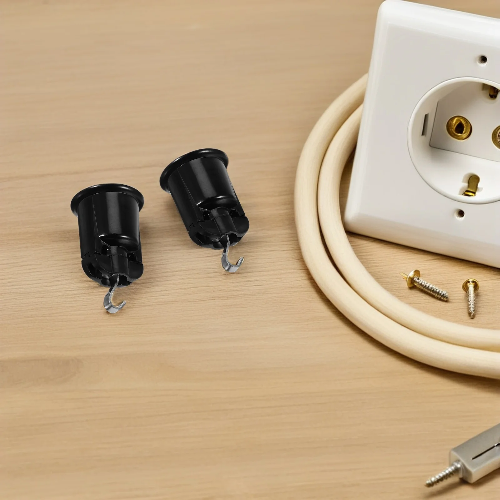 

2Pcs E26 Hanging Bulb Socket - Heat Resistant Bakelite Light Holder for Christmas Decor, Indoor Lighting, Replacement Lamp