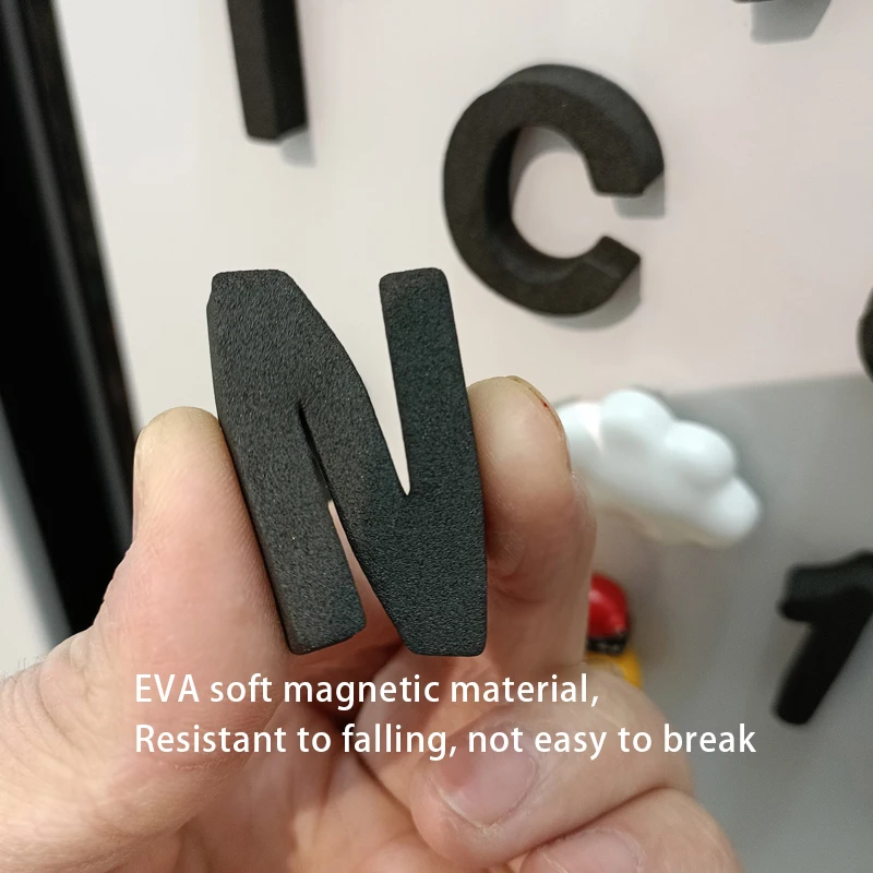 Creative Letter Fridge Fridge Magnet Alphabet Refrigerator Sticker Message Fridge Magnet Black Nordic Home Decoration Interesti