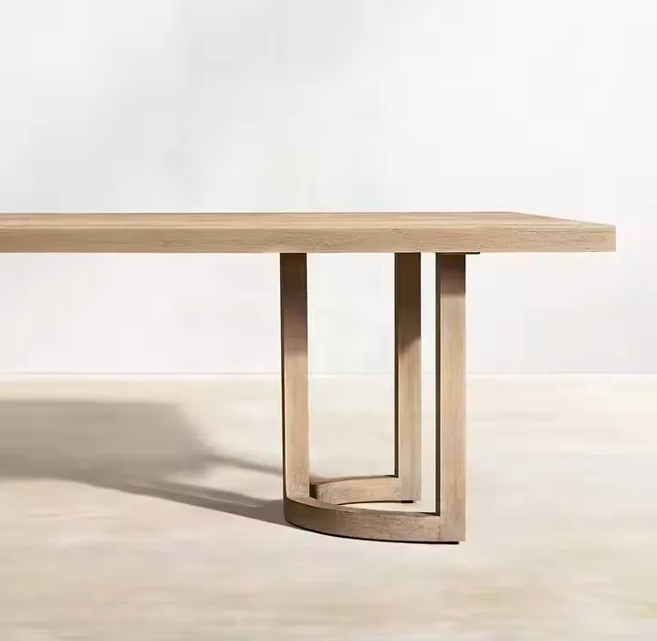 독특한 디자인의 모던 스타일 천연 오크 테이블 다리와 의자 실내외 레저 가구 호텔 거실용