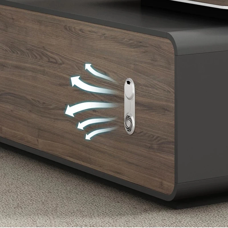 مكاتب غرفة على شكل حرف L، خزانة كمبيوتر تجارية، كراسي تزيين طاولة، تخزين فاخر، أثاث Beistelltisch #5