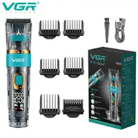 VGR Professional Hair Clipper Washable Beard & Hair Trimmer Body Ball Electric Haircut Machine For Men Rechargeable V-695