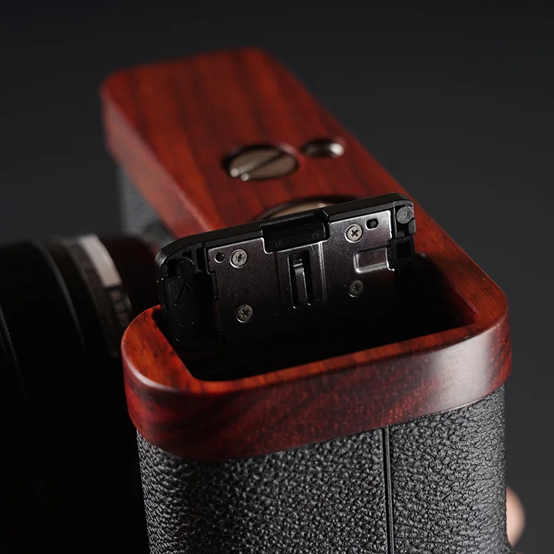 Fujifilm XS10 Solid Wood Red Sandalwood Gray ebony wood Handle Grip Handle Protects Base Ultra-light design