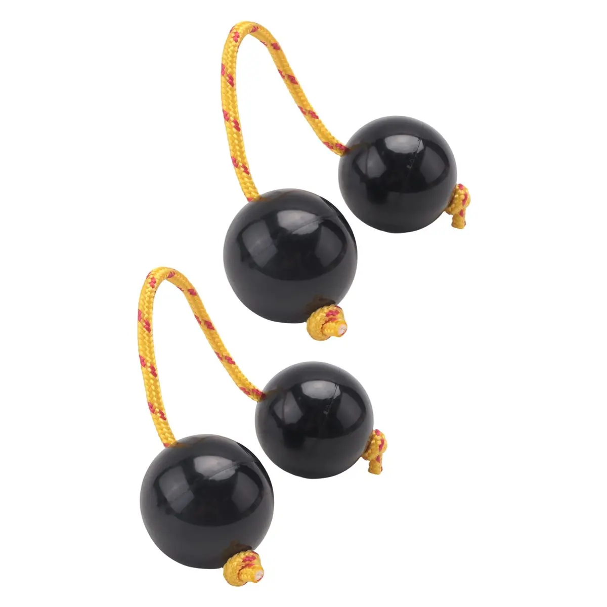 ✱1 Pairs Aslatua Shakers Kashaka Musical Percussion Instrument African Asalato Shaker Rhythmic Balls Black