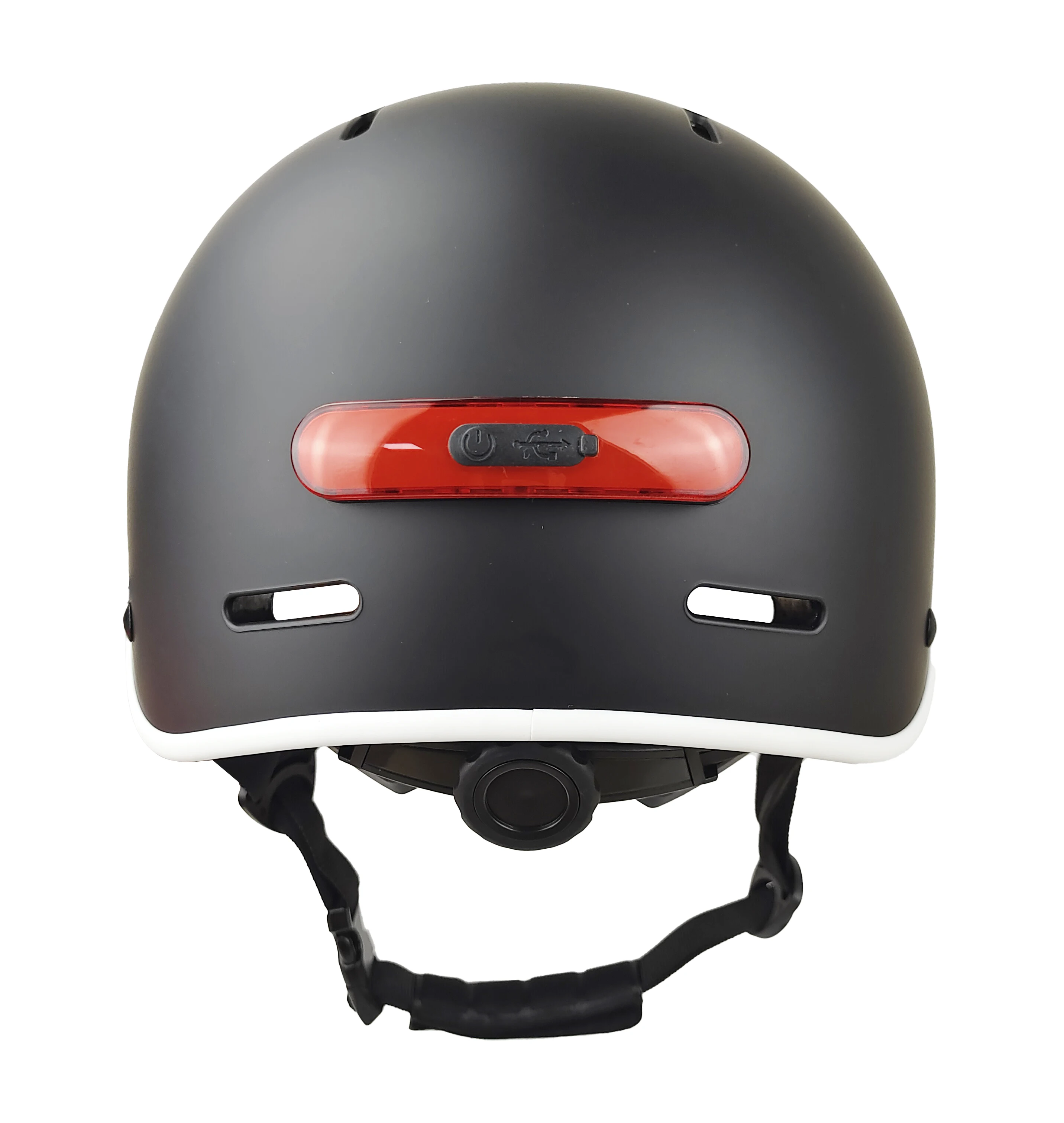 Unisex Durable Bicycle Helmet With LED Light For Biking And E-Scooter Front And Rear Bright Rechargeable LED Lights