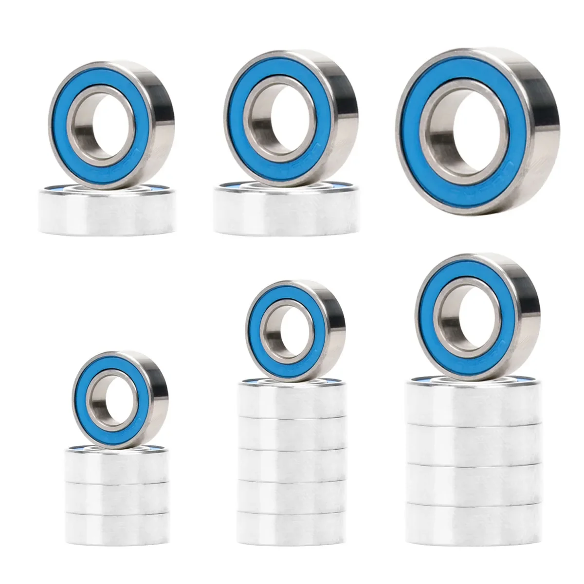 NEW ENRON 20PCS Ball Bearing KIT Blue Rubber Sealed Bearing Full Set For RC Car Traxxas Slash 4x4 2WD 52100 Chrome Steel