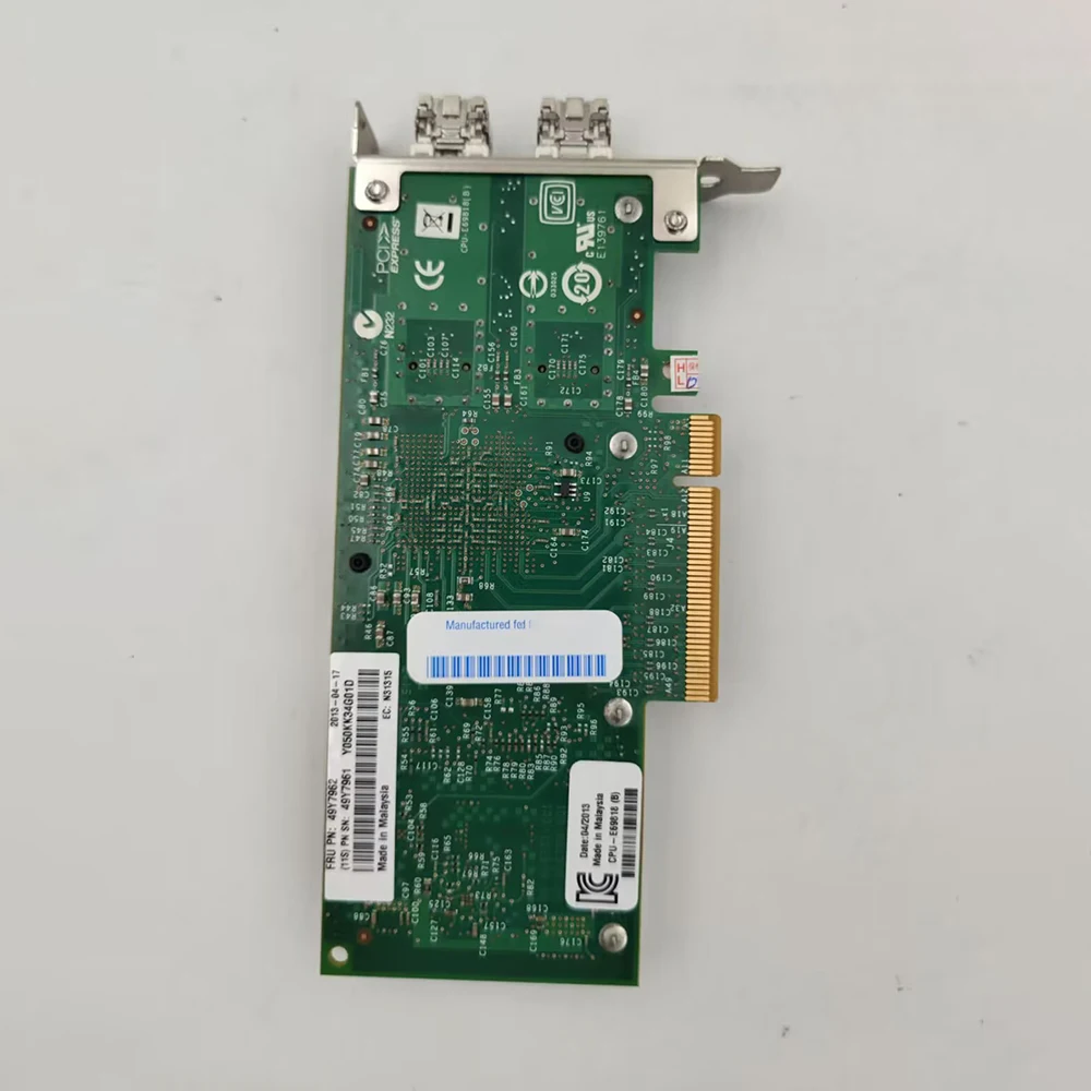 สําหรับ IBM X520 10G Dual Port 10G การ์ดเครือข่าย 3850X5 X6 X3650M5 49Y7961 49Y7962