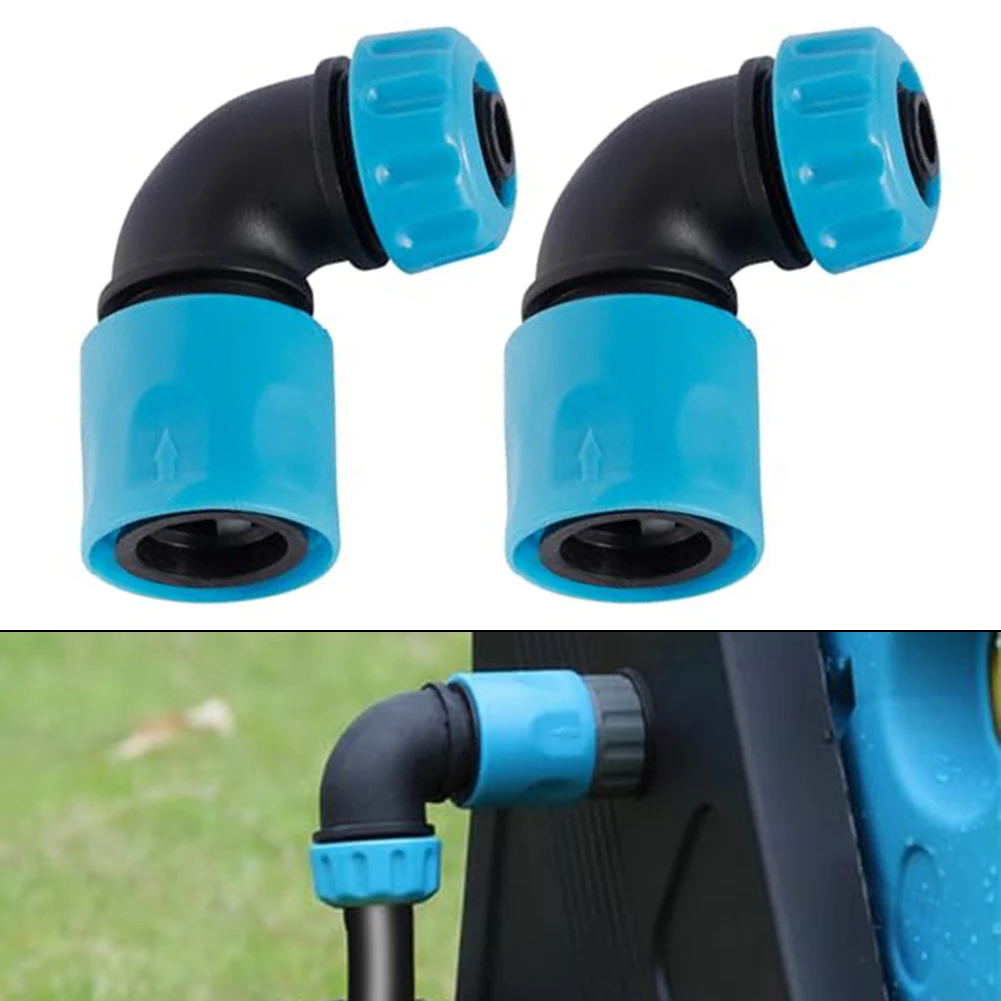 2 Pcs Elbow Quick Connectors For Garden Irrigation Car Wash 1/2(12.5mm) Hose Garden Soft Water Pipe Joint Elbow Water Connector