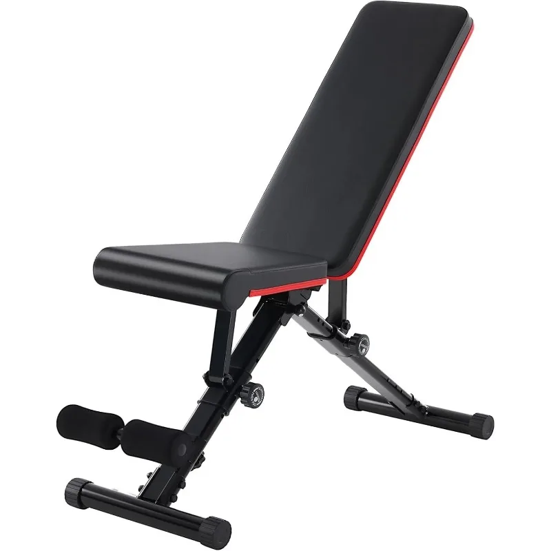 

CONCETTA Weight Adjustable Workout Bench for Home Gym, 795LBS Capacity Foldable Bench Press, Black