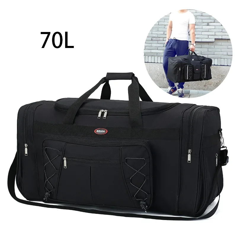 70L Capacity Oxford Travel Tote Waterproof Luggage Bag Extra Large Shipping Bag Moving Bag Foldable Quilt Storage Bags travel