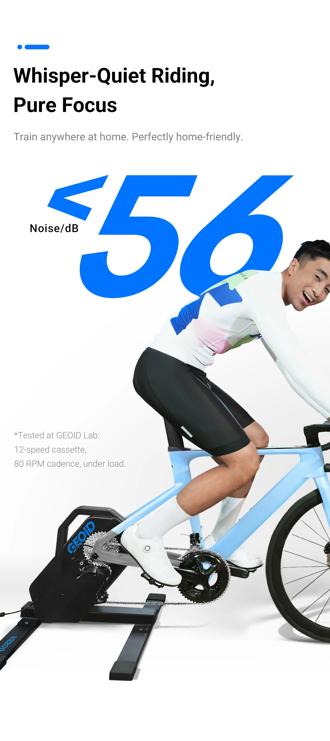 GEOID VE200 Smart Fahrrad-Heimtrainer Virtuelle Schaltung 24 Gängepositionen MTB Rennrad-Trainer mit GEOID-Schlüssel – Detail 4