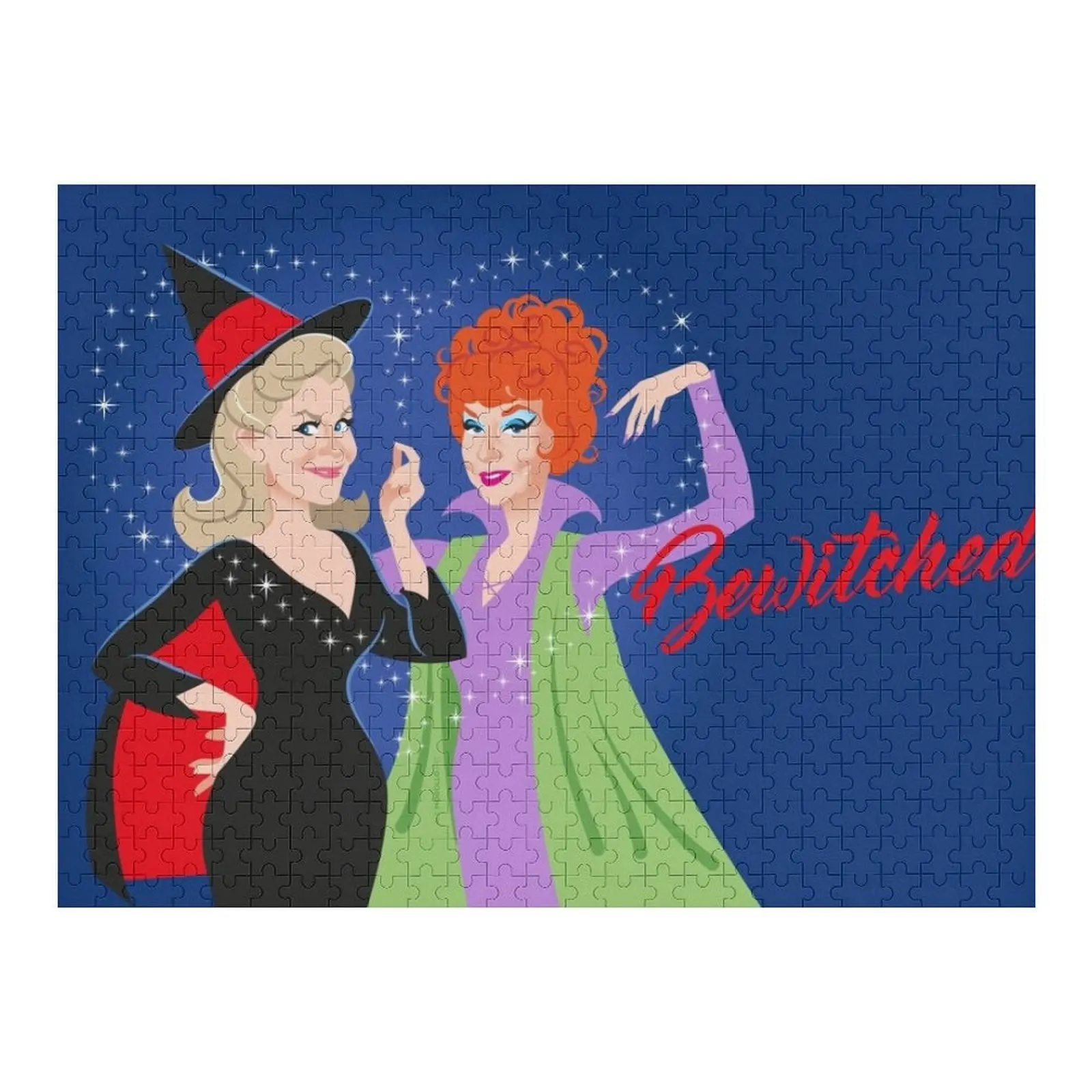 

Женская головоломка Bewitched, деревянный подарок на заказ, персонализированная детская игрушка, деревянная головоломка с именем на заказ