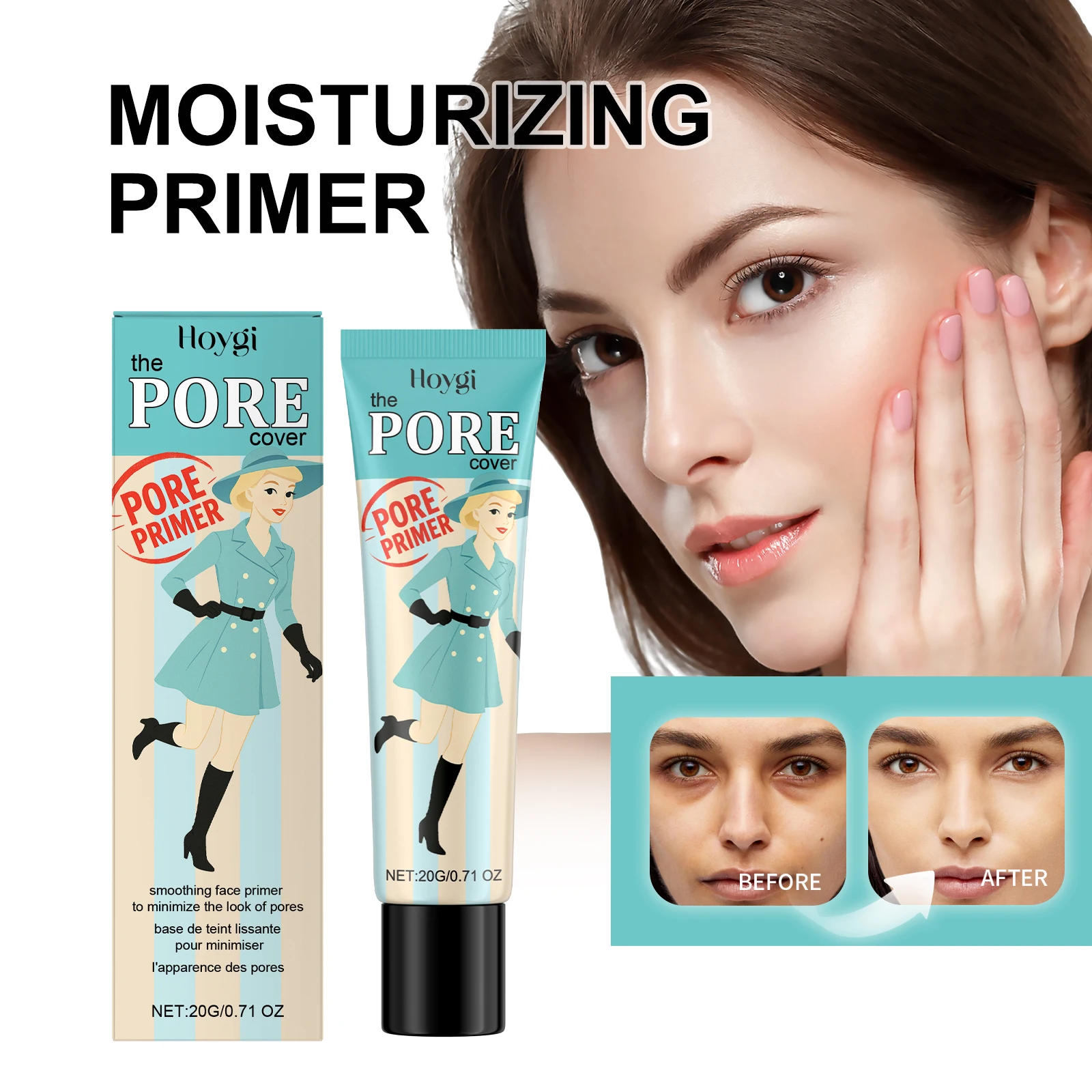 Hydrating Pore Minimizing Primer Long Lasting Non Greasy Makeup Base for Smooth Skin Wrinkle Reduction Face Primer All Daily Use