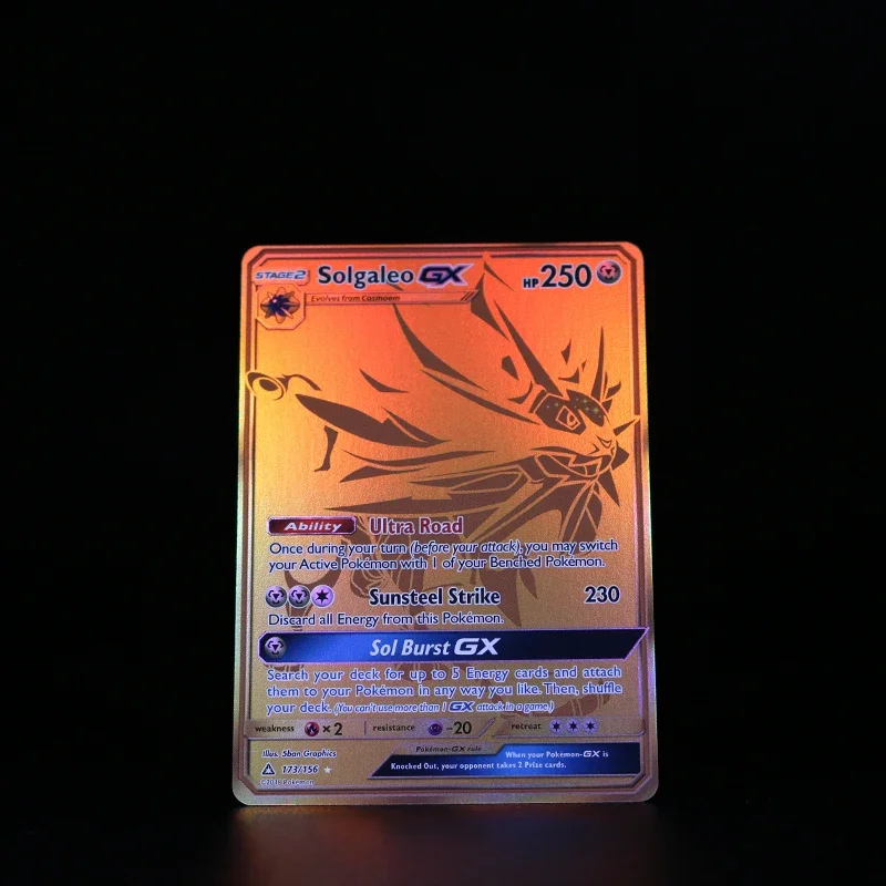 بطاقات الوكيل لألعاب الترفيه PKM Shining Charizard Blastoise Mewtwo GX Solgaleo GX Pikachu EX مجموعة بطاقات اللعب هدية