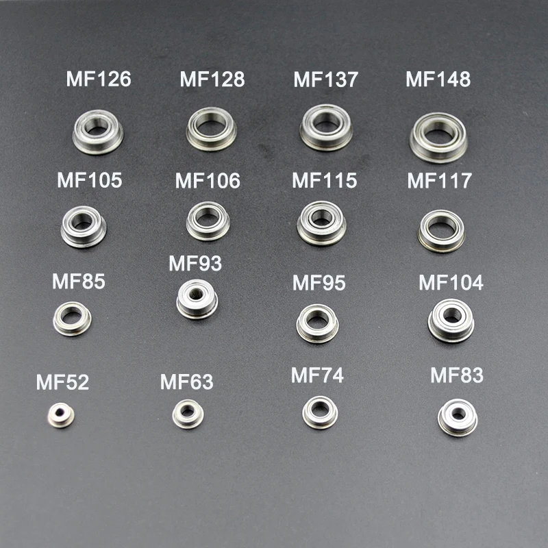 MF63ZZ MF74ZZ MF83ZZ MF84ZZ TO MF104ZZ Miniaturowe łożysko kołnierzowe Cienkościenne metalowe ekranowane łożyska kołnierzowe