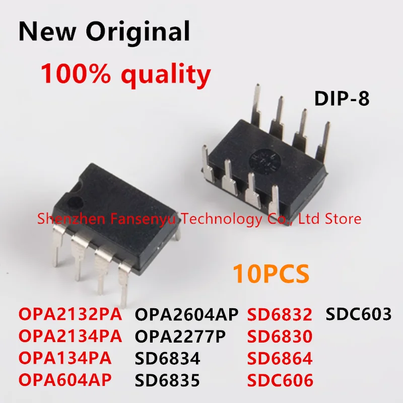

(10piece)100% New OPA2132PA OPA2134PA OPA134PA OPA604AP OPA2604AP OPA2277P SD6834 SD6835 SD6832 SD6830 SD6864 SDC606 SDC603 DIP8