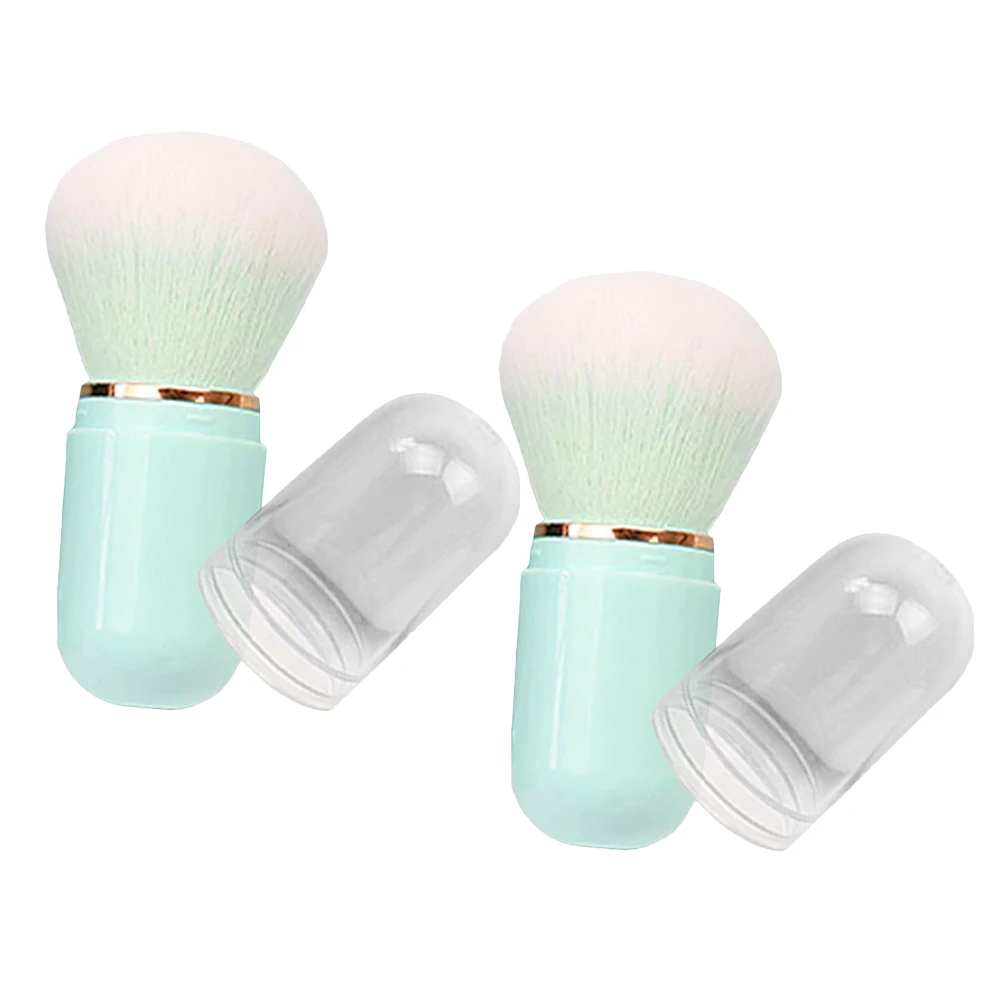 

Retractable Makeup Brush Set Sky- Shaped Travel Size Blush Foundation Powder Contour Cream Liquid Pressed Mini