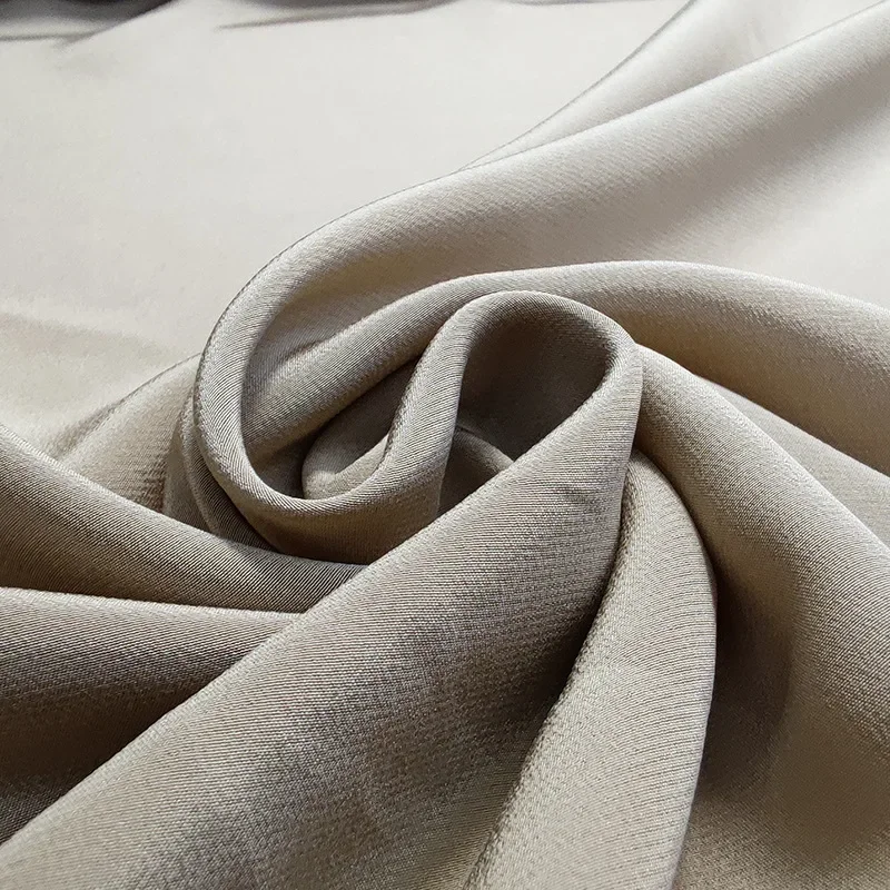 3 Meters 19 mm Heavy Silk Crepe De Chine Fabric 100% Mulberry Silk 110 cm Width Grey Black Blue Wine Red Color  Sample Testing