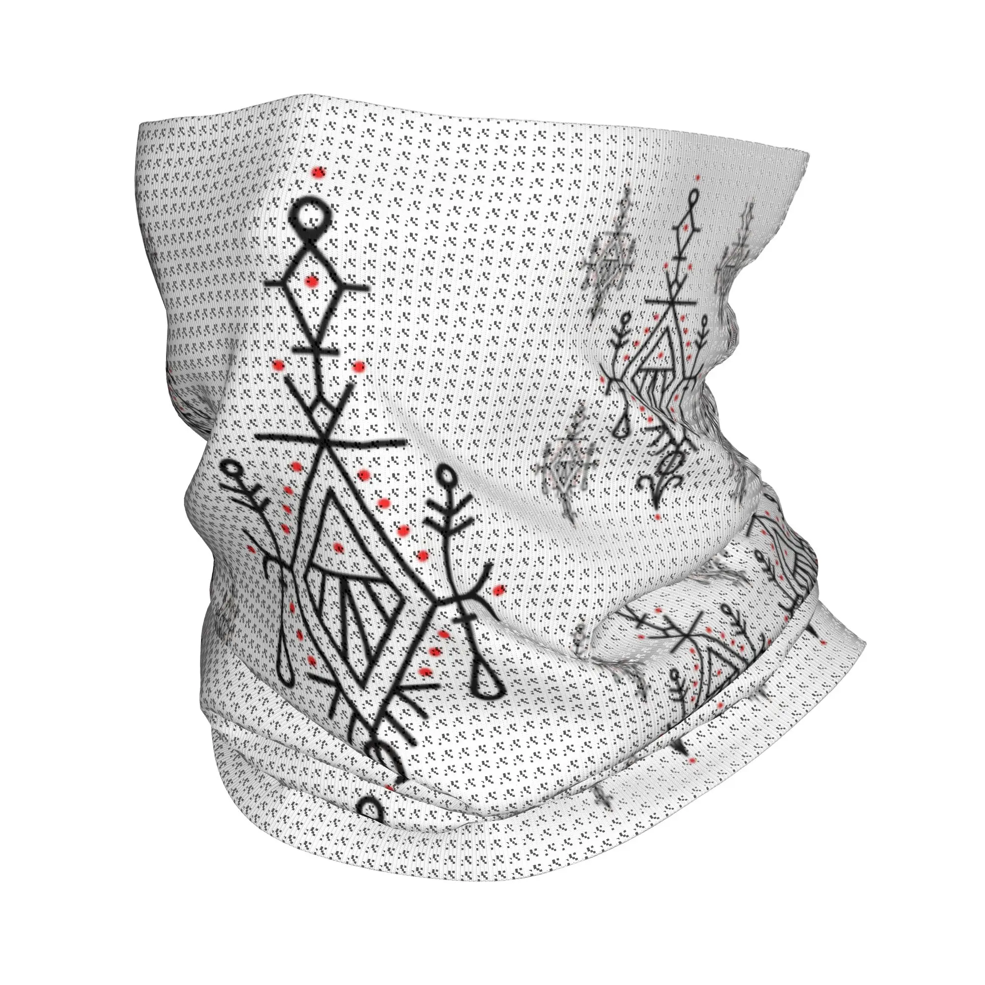 

Бандана-шарф с амазигским кабильским узором для мужчин и женщин, зимний лыжный шарф-труба, геометрическая традиционная маска для лица
