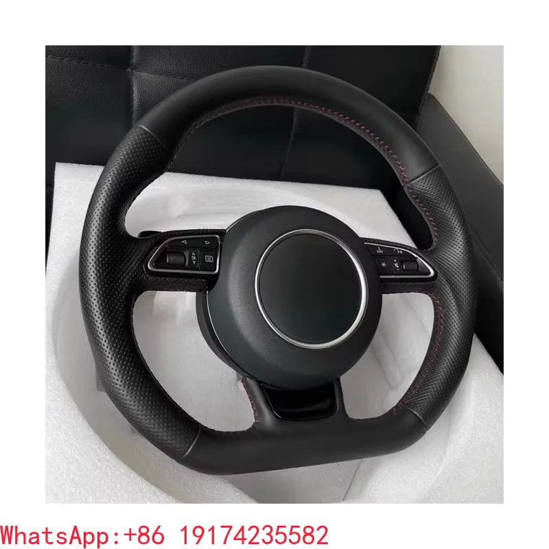 

ForCustomize Steering Wheel for A3 A5 A6 A6L A4 A4L C8 Q5 Q7 TT RS3 RS4 RS5 S4 S5 B8 B9 Leather Steering Wheel Car Accessor
