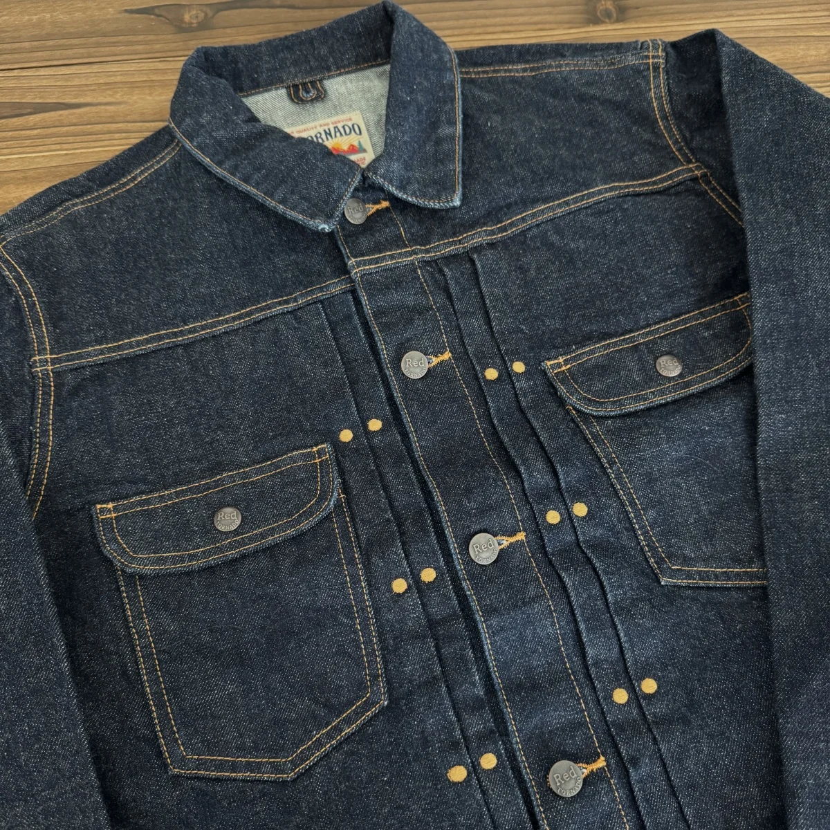Red Tornado 11mj Selvedge Denim Jacket Men's Rugged Wear Unlined Western Jean
