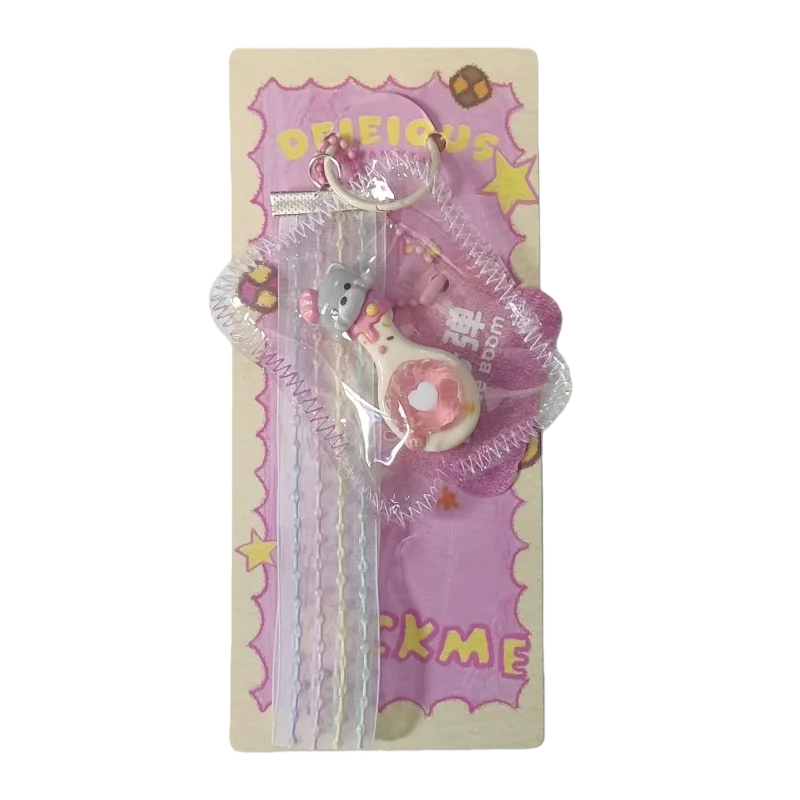 Children's Squishy Squeeze Toy Cartoon Simulation Food Silicone Keychain Slow Rebound Decompression Toy Christmas Gift