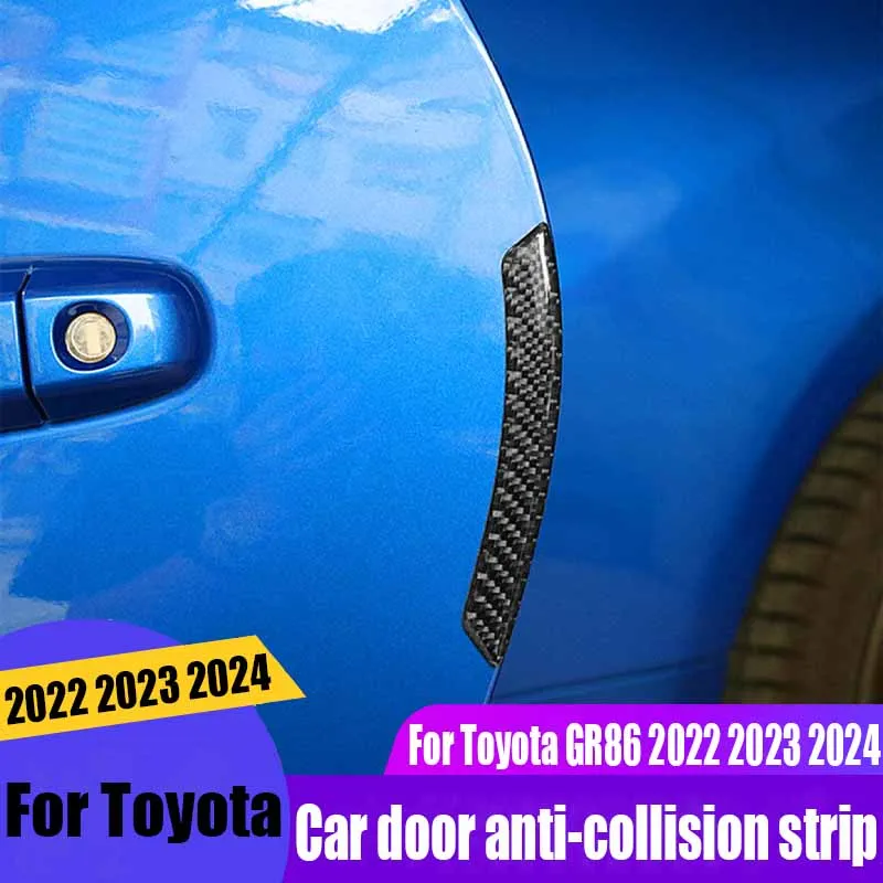 

True carbon fiber car door anti-collision strip automotive exterior decoration products For Toyota GR86 2022 2023 2024
