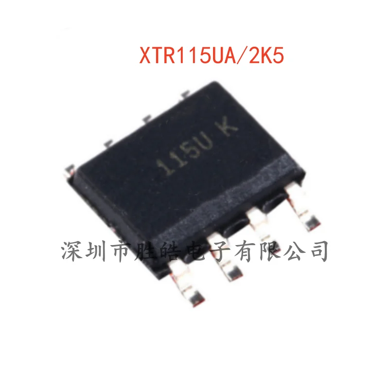 

(2PCS) NEW XTR115UA/2K5 XTR115 4-20mA Transmitter CHIP SOP-8 XTR115UA/2K5 Integrated Circuit