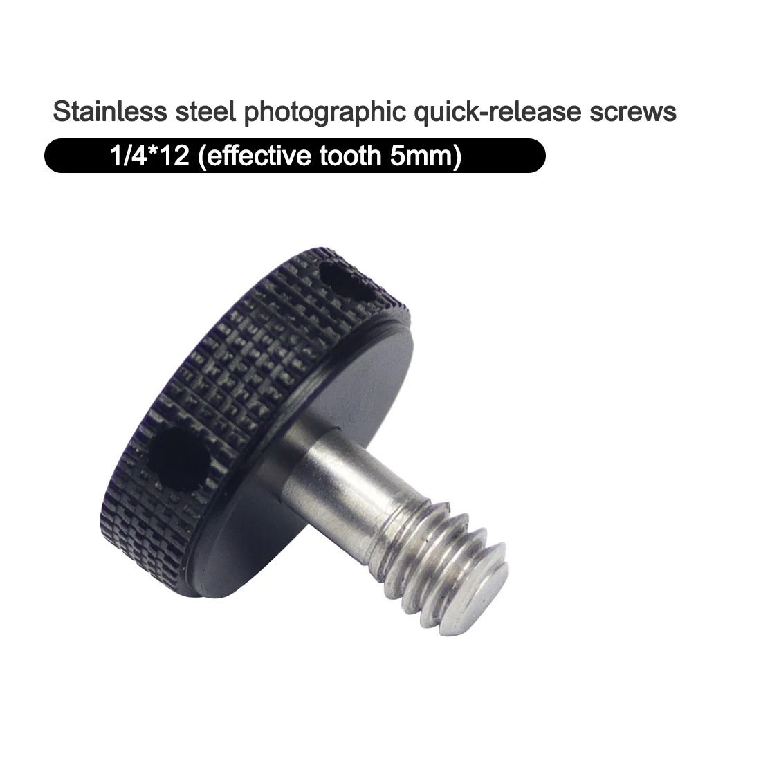 2 stücke 1/4 "Edelstahl Schraube CNC Daumen Knopf Stativ Kamera Stehen Blitzlicht Montage Adapter DSLR Schnell Release platte Halterung – Detail 1