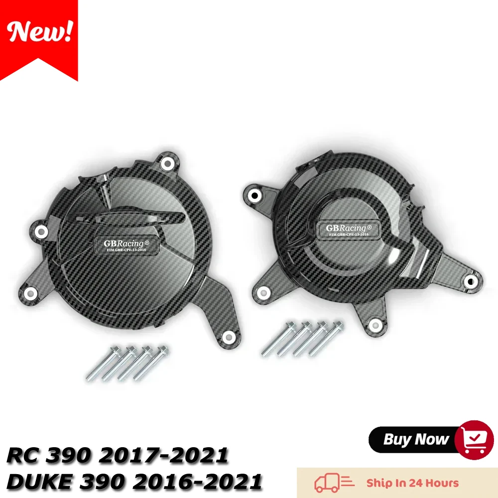 

Для KTM RC 390 2017-2021 для Duke 390 2016-2021 нейлоновый и стекловолоконный композитный защитный чехол для двигателя GBRacing, детали мотоцикла