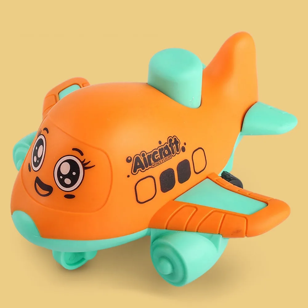 Cartoon Puzzle Press and Go Car Simulation Aircraft Aircraft Inertia Car Model Education Cartoon Press Inertia Pull Back Gift