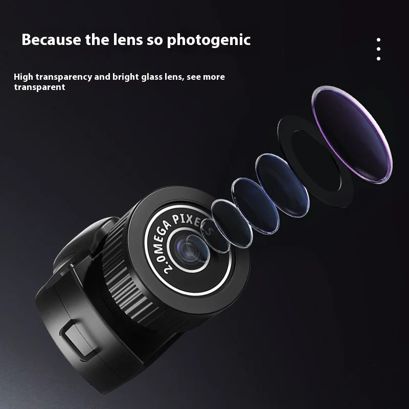 Câmera de esportes ao ar livre Mini câmera HD Fashion Life Camera Câmera de bolso portátil compacta