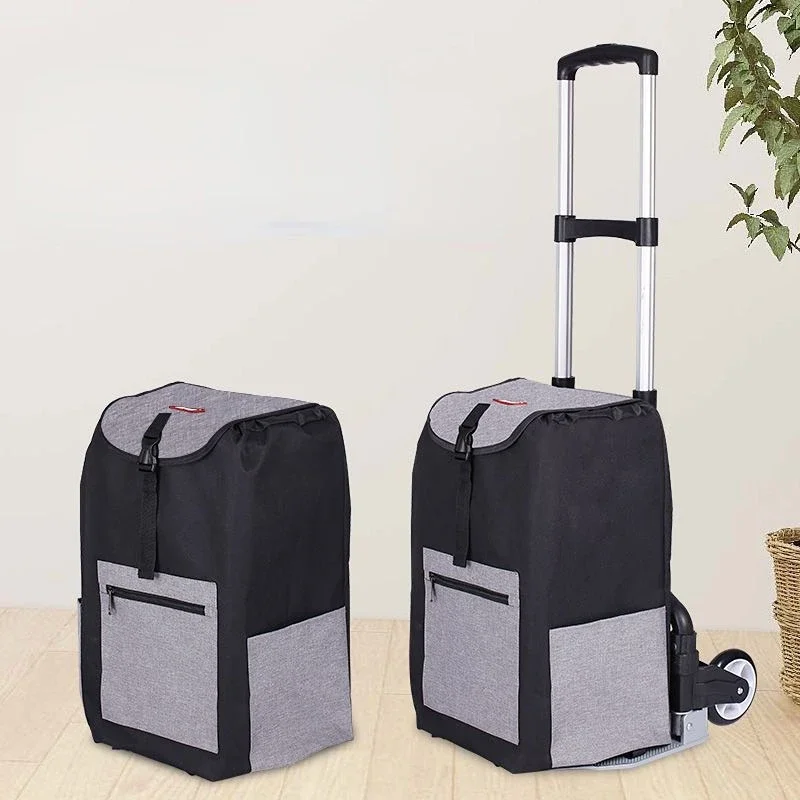 Shopping Bags for Trolley Cart Carrier Cart Woman Shopping Basket Trailer Portable Cart Large Shopping Bags Foldable Handbag