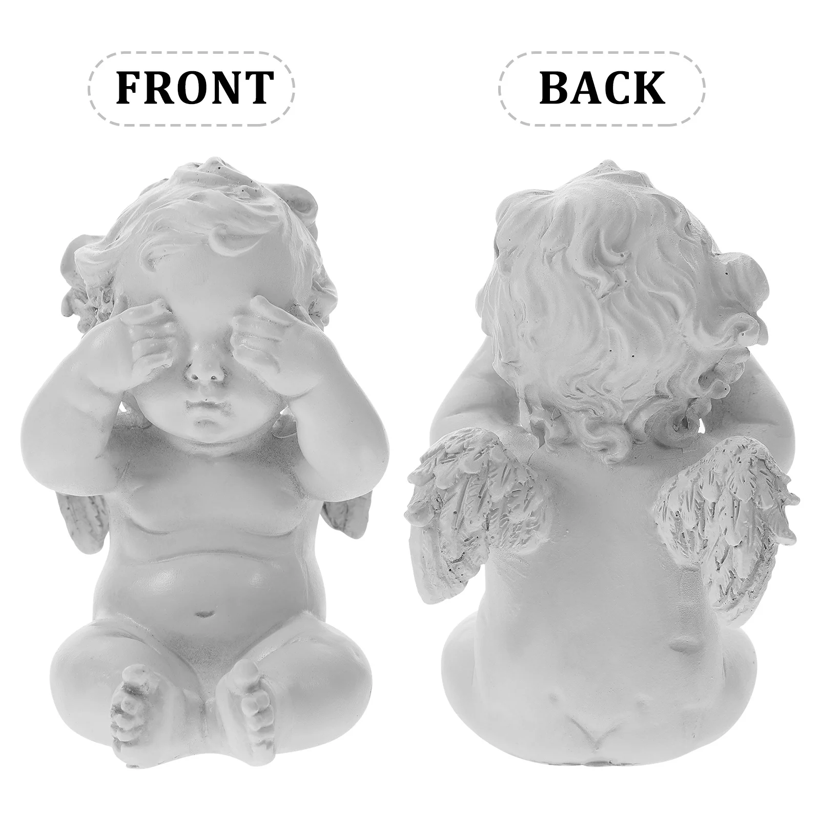 

1pc Resin Angel Small Statue Home Decor Desktop Shelf Ornament Craft Tabletop Decoration For Living Room Bedroom