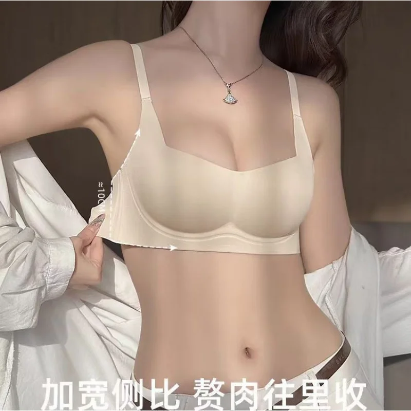 ملابس داخلية للتنحيف رفيعة وغير مميزة للنساء ذات صدر صغير مجمعة دعمًا ناعمًا ولا توجد دعم كوب الجري بدون st