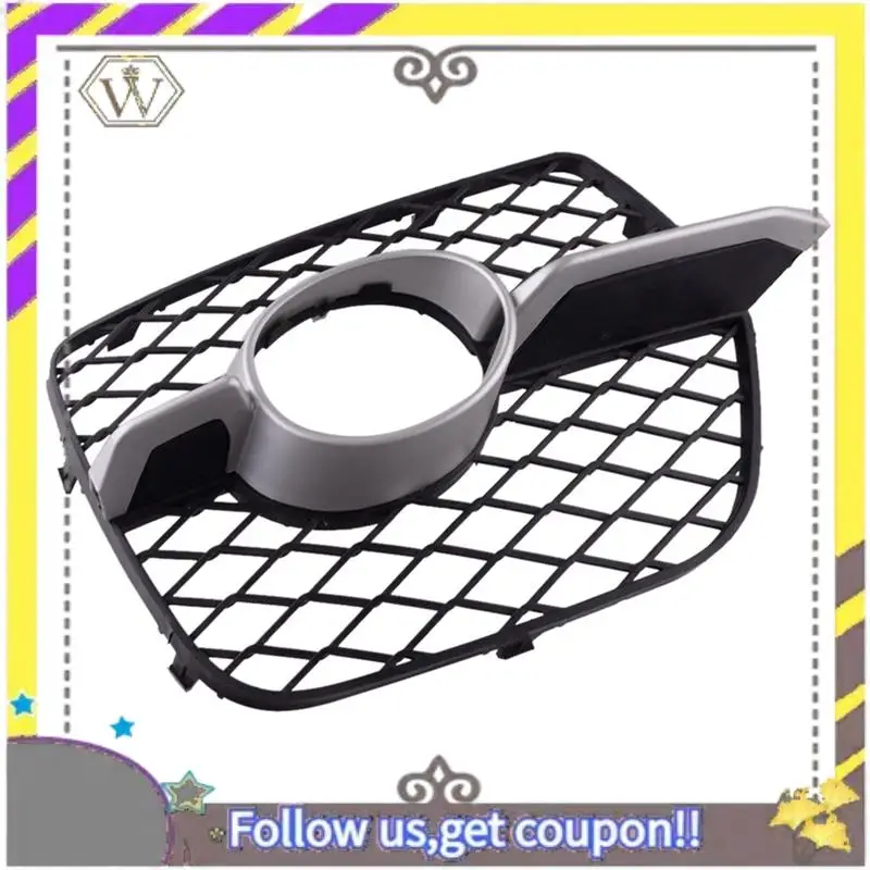 

ABXV-1 Pair 51117176277 51117176278 Front Bumper Fog Lamp Grille Side Mesh Grille Black & Silver ABS Car For BMW X6 E71 E72