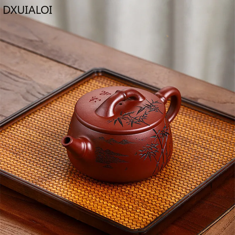 

350ml Purple clay pot Tea Pot Kung Fu Tea Set Teapots Chinese Ceramic Kettle Gift High Quality Handmade Dragon Blood Sand Teapot