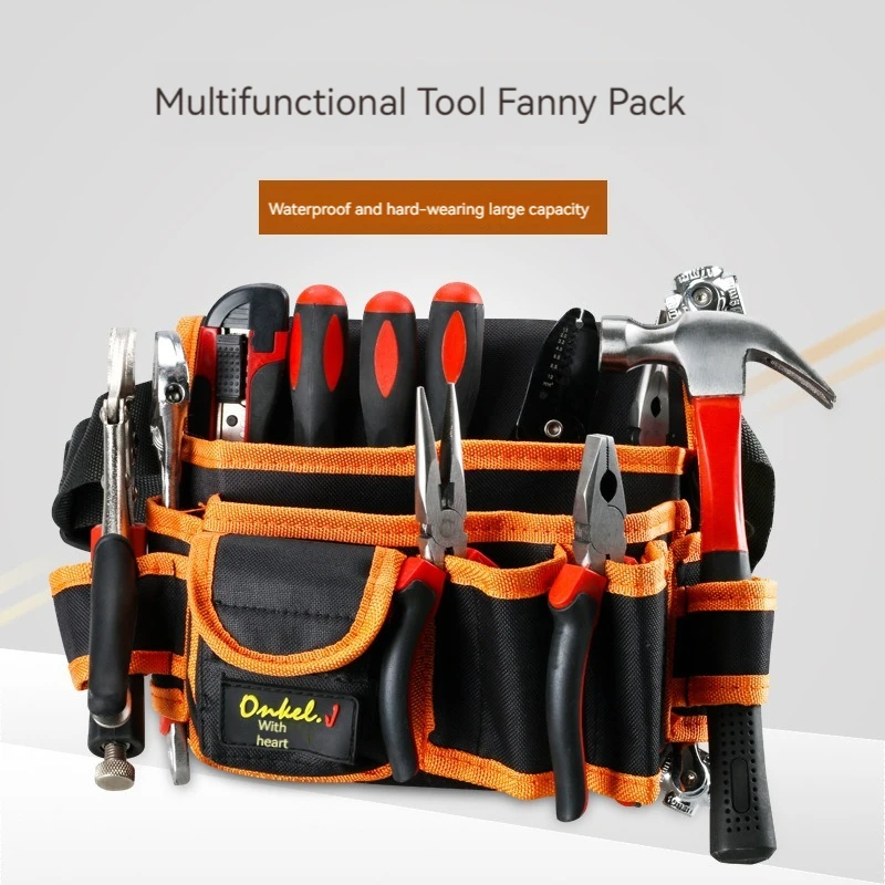 Multi-functional Electrician Tools Bag Waist Pouch Belt Storage Holder Organizer Garden Tool Kits Waist Packs Oxford Cloth