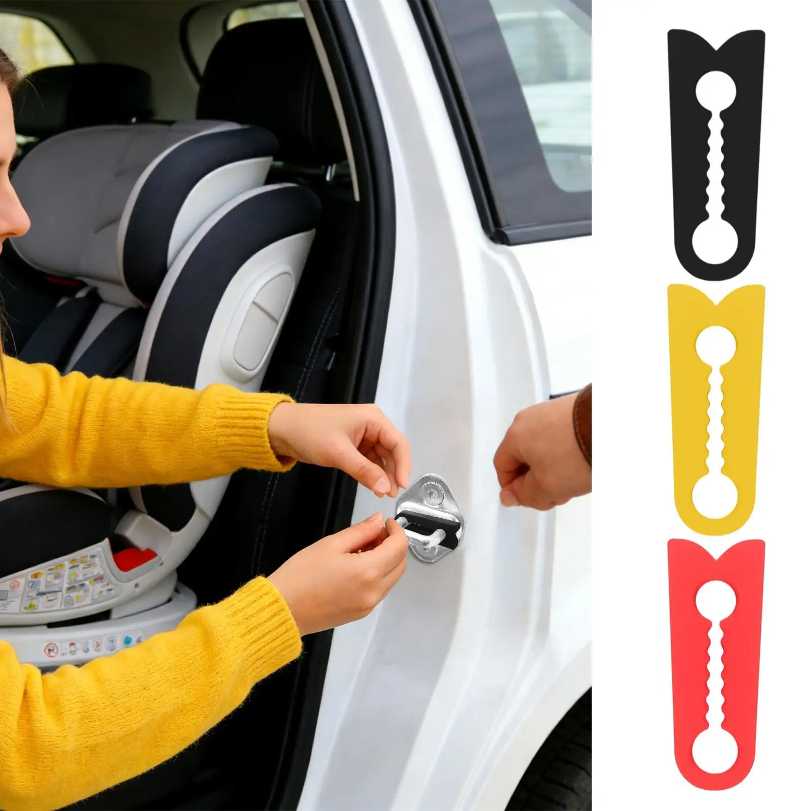 4pcs Auto Door Buffer Pads Quiet Shock Absorber Vehicle Door Stopper for Smooth Opening & Closing, Car SUV RV Driving Comfort