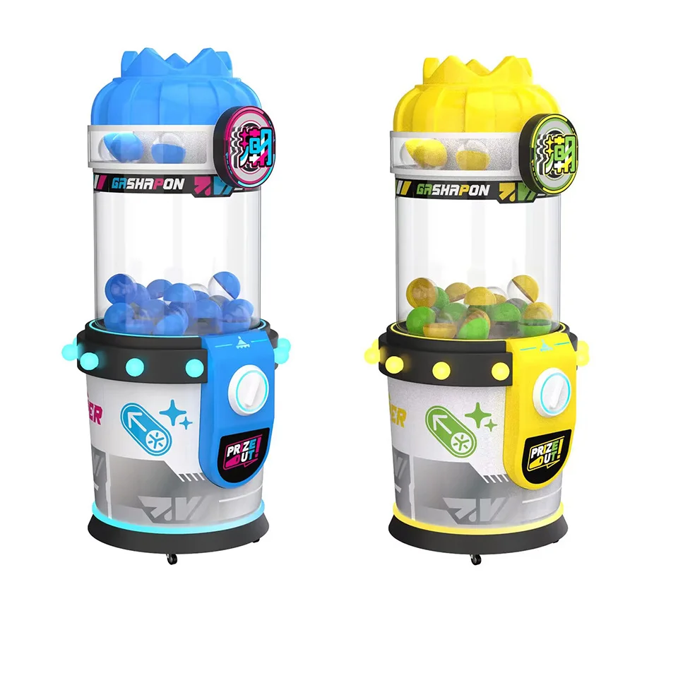 

Banana Land Hot Selling Custom Small Coin Operated Ball Toy Surprise Egg Twisting Super Mall Gacha Vending Game Machine