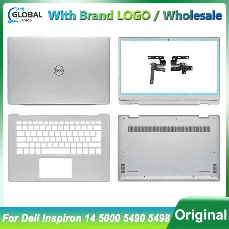 

NEW For Dell Inspiron 14 5000 5490 5498 C4VGP 0R0VH6 0X98GC Laptop LCD Back Cover/Front Bezel/Palmrest/Bottom Case Hinges Rear