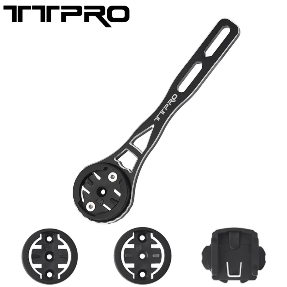 Soporte para ordenador de bicicleta TTPRO MTB, soporte para cámara de faro de ciclismo, soporte para velocímetro, soporte de extensión para ordenador, pieza de bicicleta