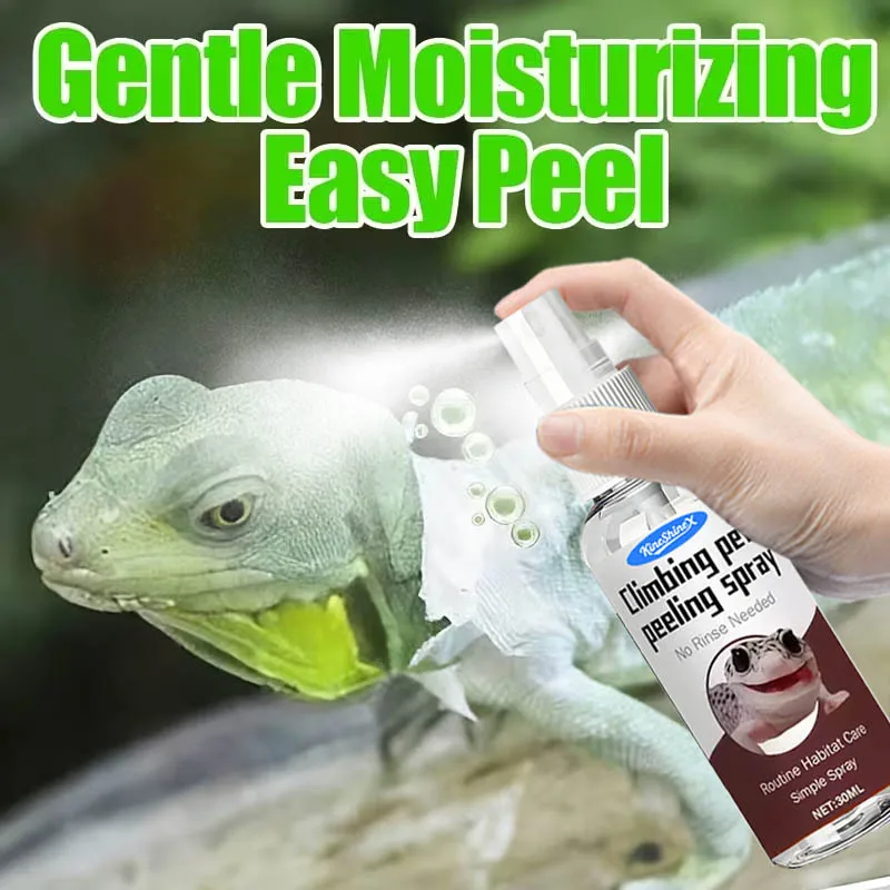 Reptile Rainforest Humidifying Spray - for Lizards, Bearded Dragons, Horned Frogs, and Turtles - Reptile Shedding Aid Spray,30ml