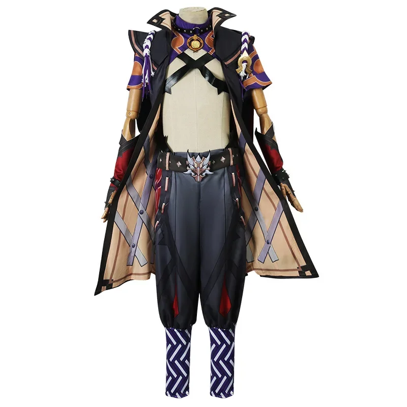 Arataki Itto Kostum Cosplay Permain Genshin Dampak Combat Costume Game Set Anime Halloween Carnival Party Costume