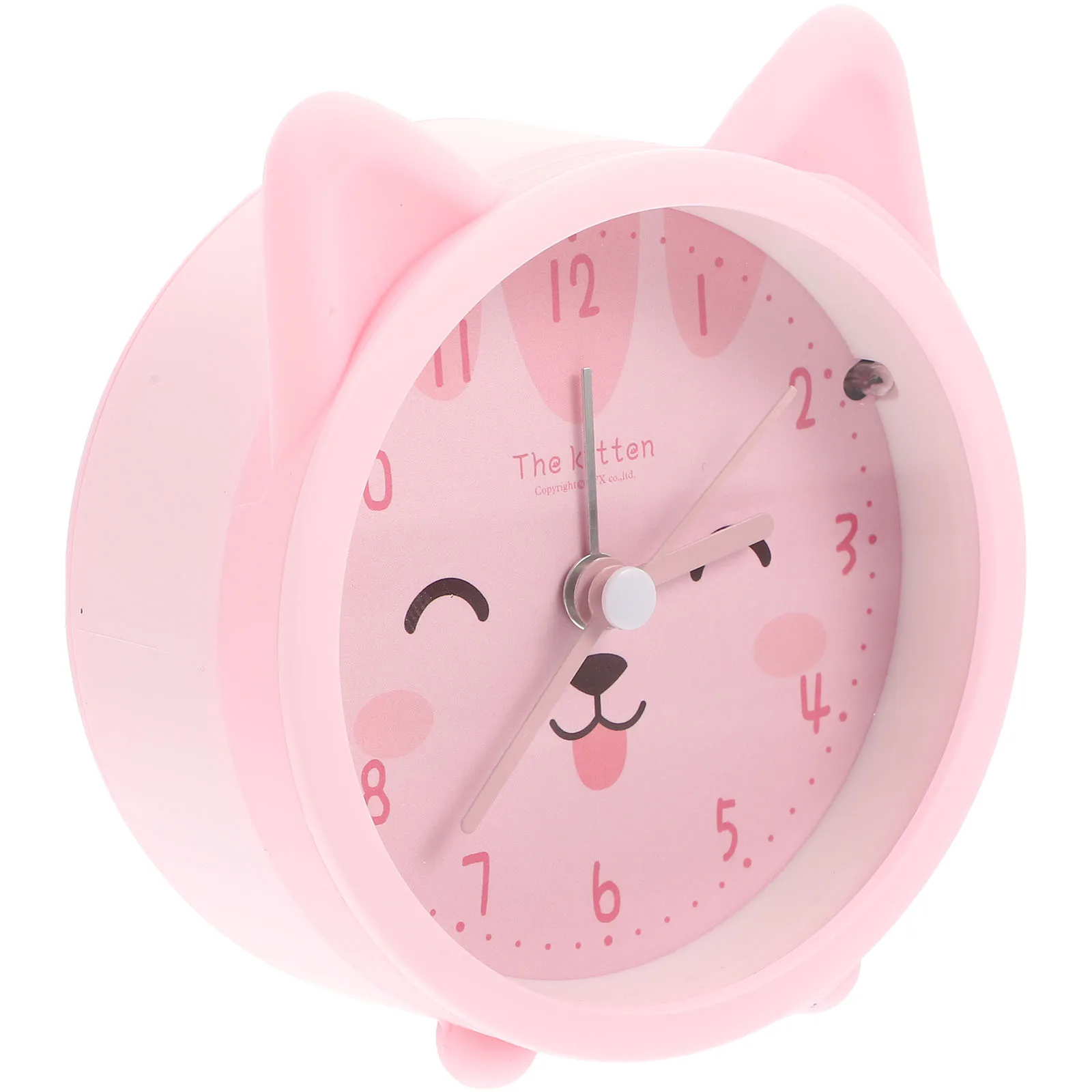 Cute Cartoon Cat Silicone Night Light Alarm Clock 3